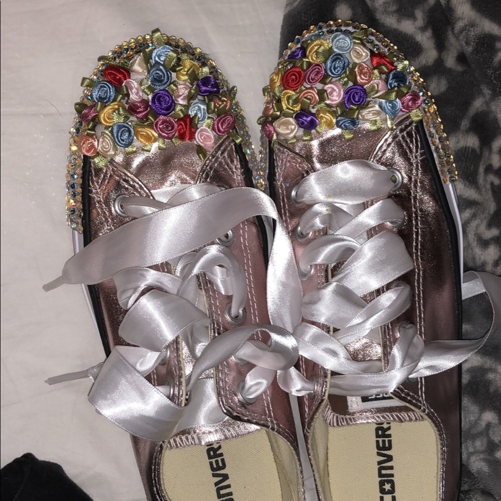 Custom metallic converse